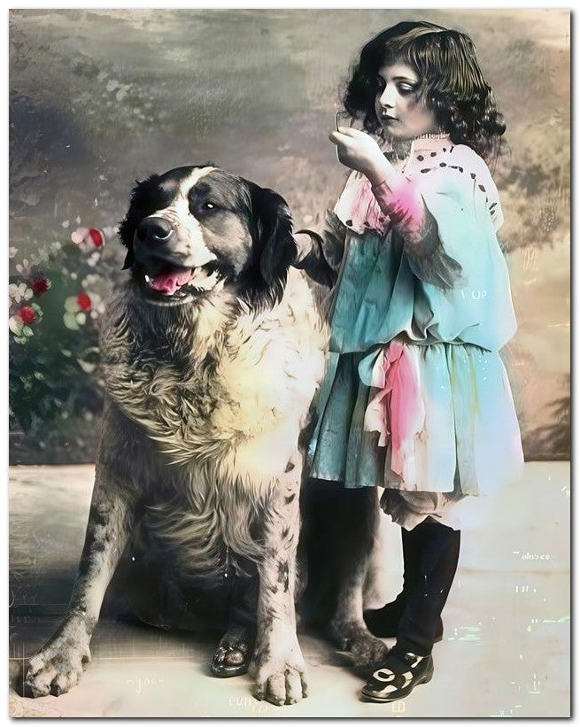 Belle Epoque Children 1910 Ber Ense Girl 8x10 Photo Print 23052500377