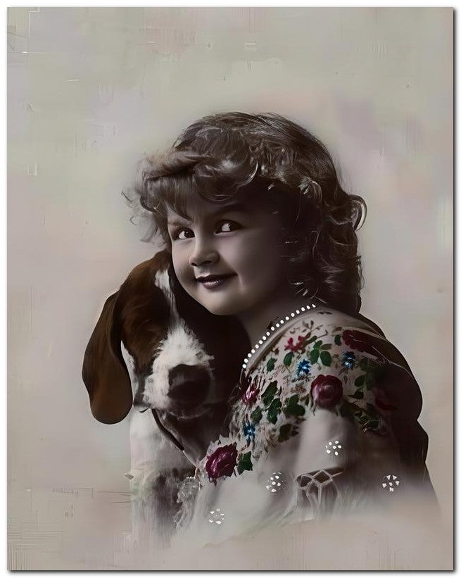 Belle Epoque Children 1910 Best Friend 8x10 Photo Print 23052500381