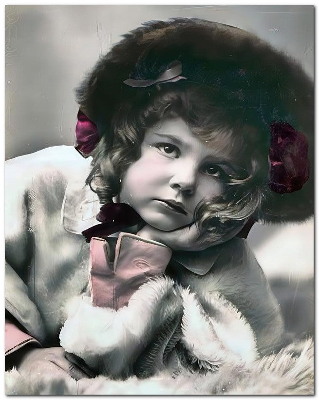 Belle Epoque Children 1910 Bonnet Cutie 8x10 Photo Print 23052500416