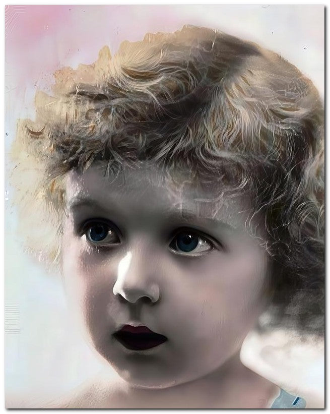 Belle Epoque Children 1910 Brown Eyed 8x10 Photo Print 23052500443