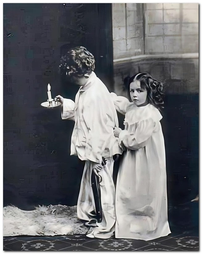 Belle Epoque Children 1910 Candle Kids 8x10 Photo Print 23052500457