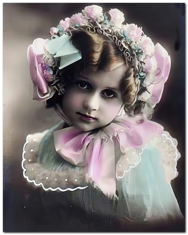 Belle Epoque Children 1910 Cutie Bow Cap 8x10 Photo Print 23052500538