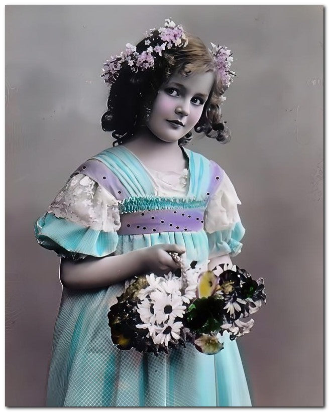 Belle Epoque Children 1910 Daisy Child 8x10 Photo Print 23052500542