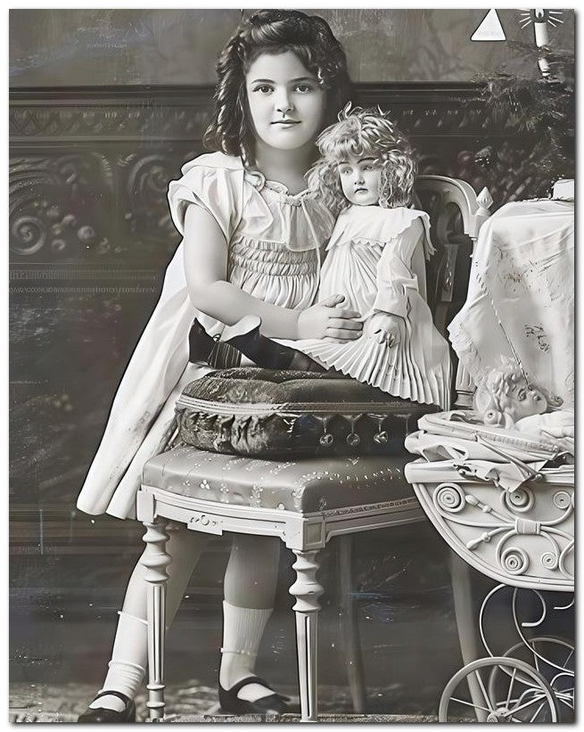 Belle Epoque Children 1910 Doll Carriage 8x10 Photo Print 23052500568