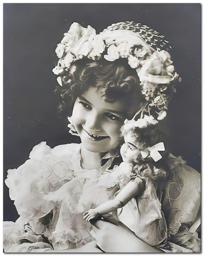 Belle Epoque Children 1910 Girl Doll Cute 8x10 Photo Print 23052500664