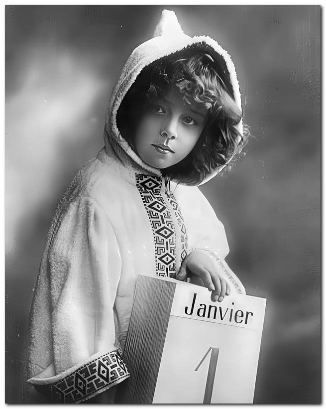 Belle Epoque Children 1910 Hooded Girl 8x10 Photo Print 23052500726