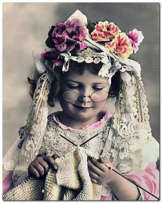 Belle Epoque Children 1910 Knit Granny 8x10 Photo Print 23052500770