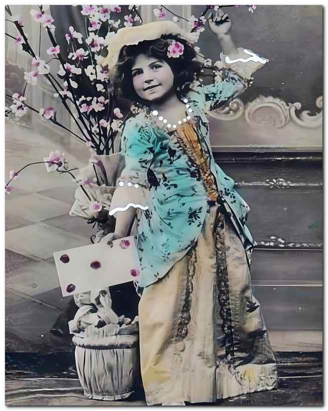 Belle Epoque Children 1910 Letter 8x10 Photo Print 23052500786