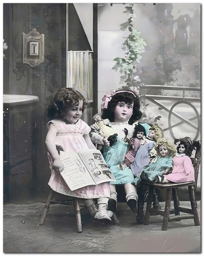 Belle Epoque Children 1910 Lifes Size Doll 8x10 Photo Print 23052500789