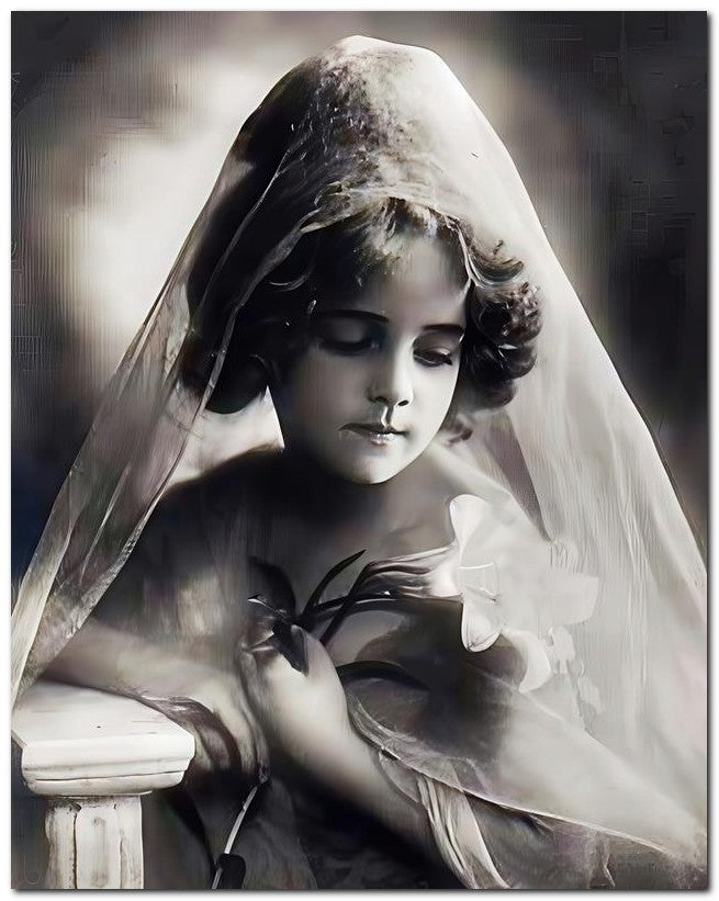 Belle Epoque Children 1910 Lily Girl 8x10 Photo Print 23052500792