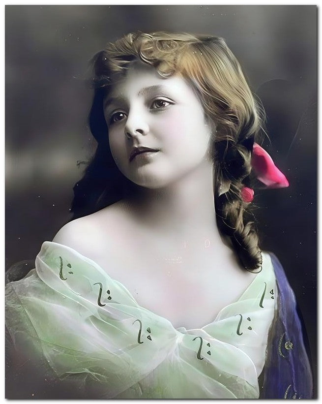 Belle Epoque Children 1910 Pretty Curls 8x10 Photo Print 23052500903