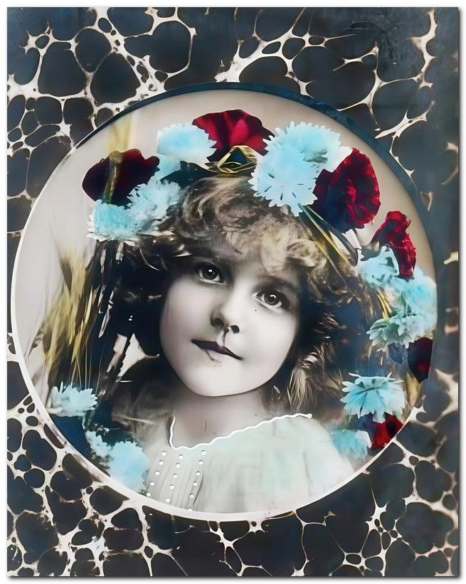 Belle Epoque Children 1910 Rose Head 8x10 Photo Print 23052500919