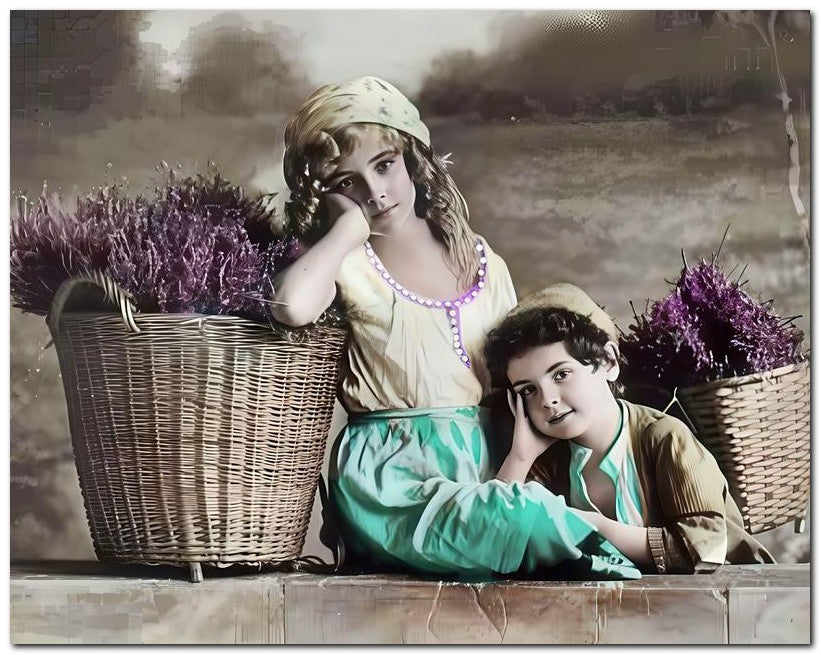 Belle Epoque Children 1910 So Tired 8x10 Photo Print 23052500980