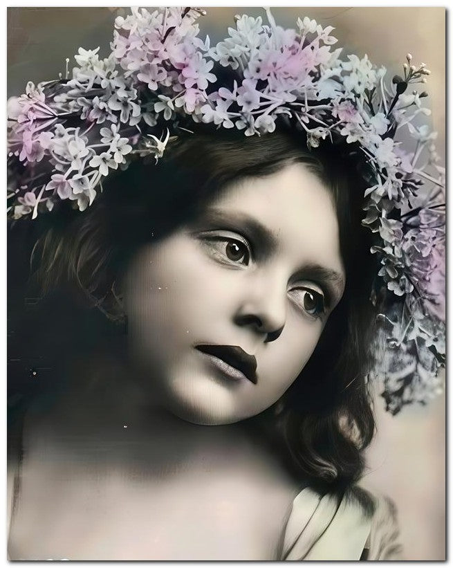 Belle Epoque Children 1910 Violets Hair 8x10 Photo Print 23052501032