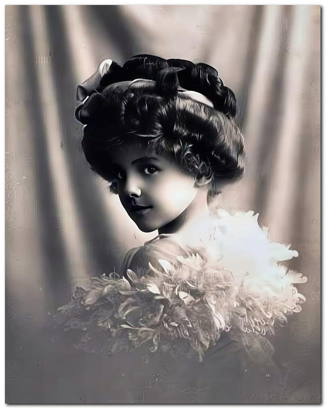 Belle Epoque Children 1910 White Boa 8x10 Photo Print 23052501042