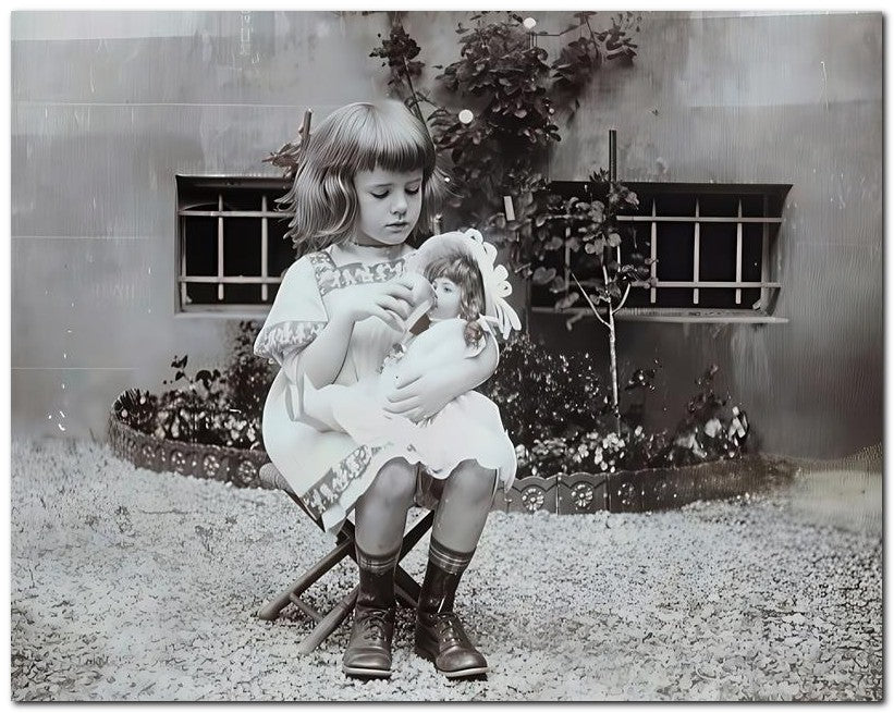 Belle Epoque Children 1912 Dolly Drink 8x10 Photo Print 23052501143
