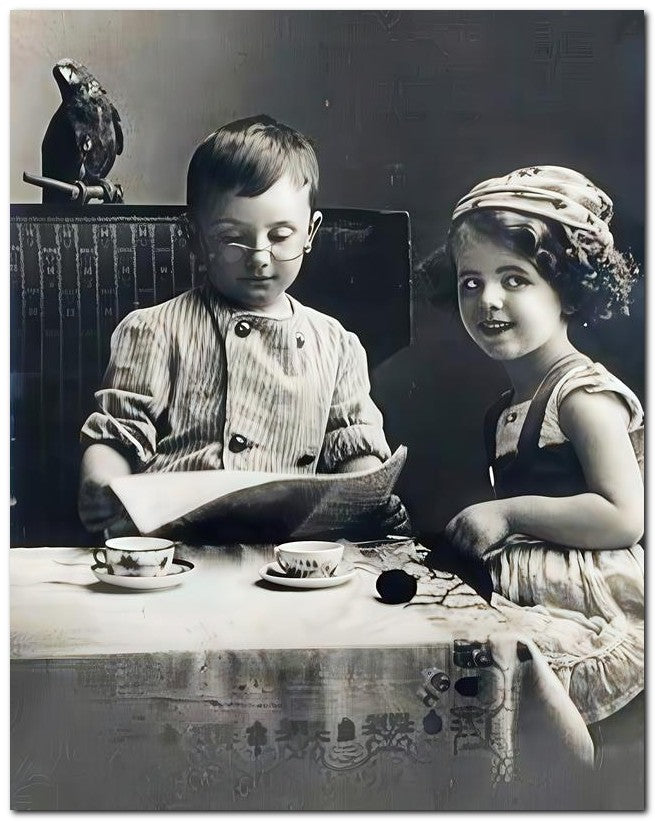 Belle Epoque Children 1912 Pretending 8x10 Photo Print 23052501164