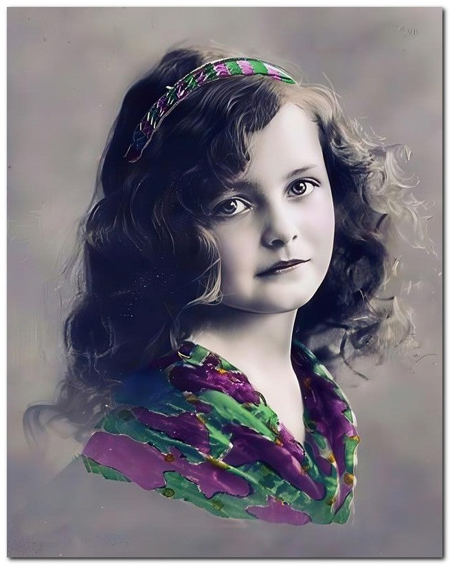 Belle Epoque Children 1912 Pretty Miss 8x10 Photo Print 23052501165