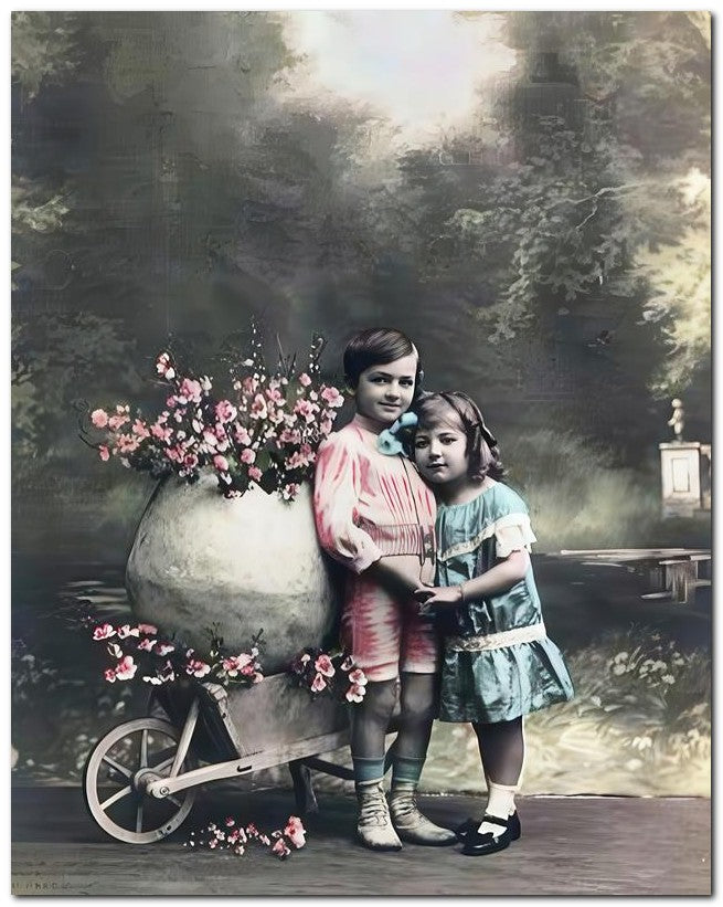 Belle Epoque Children 1913 Pot Kids 8x10 Photo Print 23052501215