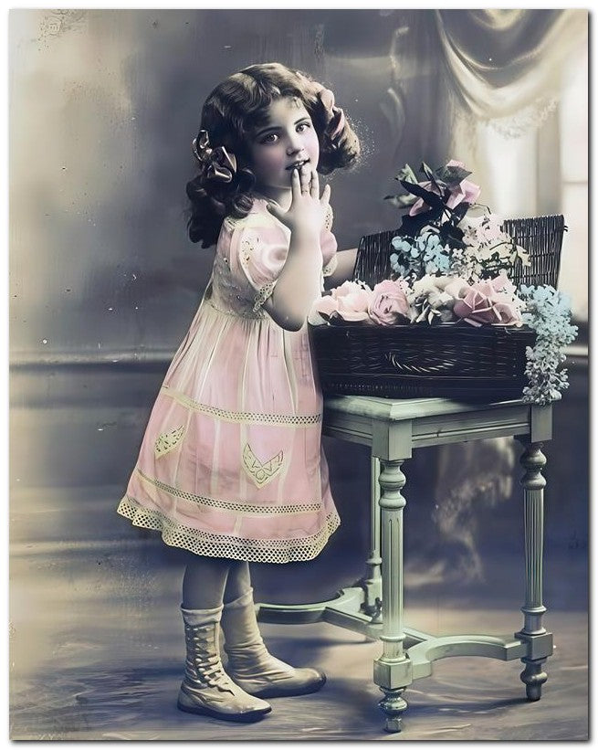 Belle Epoque Children 1915 Suprised 8x10 Photo Print 23052501269