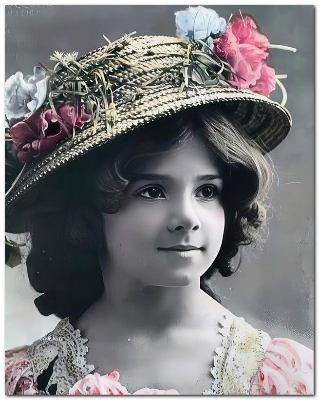 Belle Epoque Children 1917 Pink Lace Child 8x10 Photo Print 23052501281
