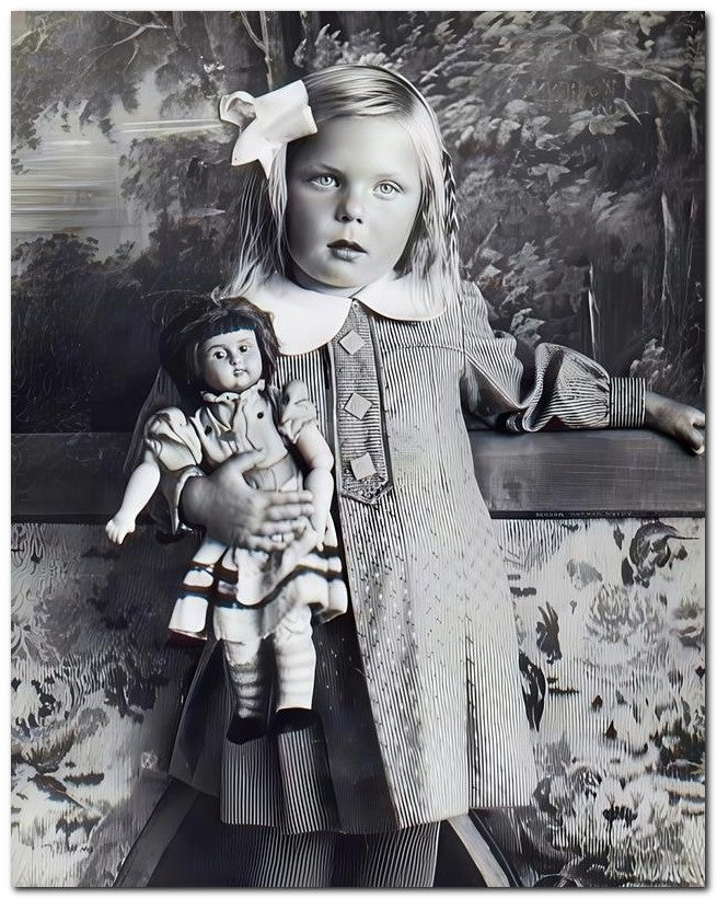 Belle Epoque Children Girl Doll Photo 8x10 Photo Print 23052501354