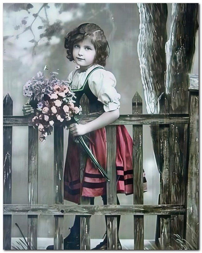 Belle Epoque Children Girl Doz 8x10 Photo Print 23052501356