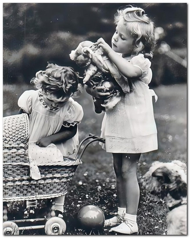 Belle Epoque Children Pramm Girl 8x10 Photo Print 23052501390