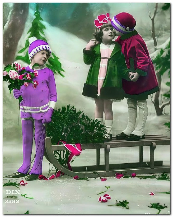 Belle Epoque Children Sleigh Children 8x10 Photo Print 23052501394