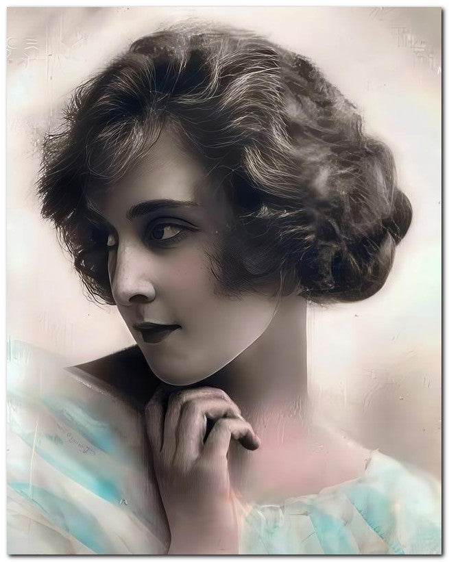 French Belle Epoque Fashion 1900's Shy Lady 8x10 Photo Print 23052501434