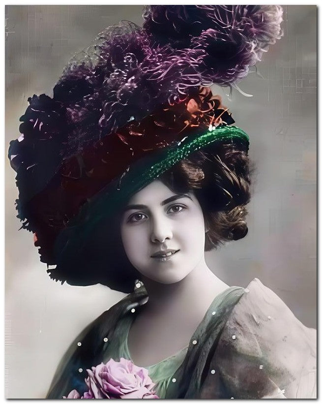Belle Epoque Fashion 1900's Super Big Hat 8x10 Photo Print 23052501440