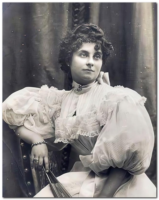 French Belle Epoque Fashion 1902 Big Sleeves 8x10 Photo Print 23052501447