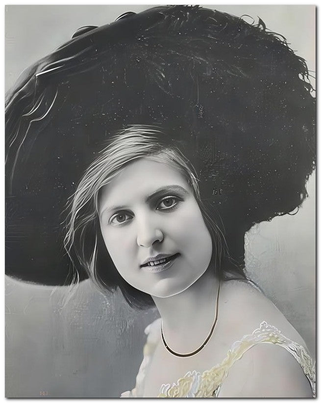 French Belle Epoque Fashion 1902 Plain Girl 8x10 Photo Print 23052501453