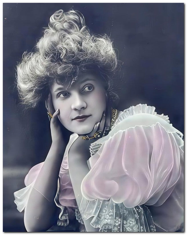 French Belle Epoque Fashion 1902 Puffed Sleeves 8x10 Photo Print 23052501454