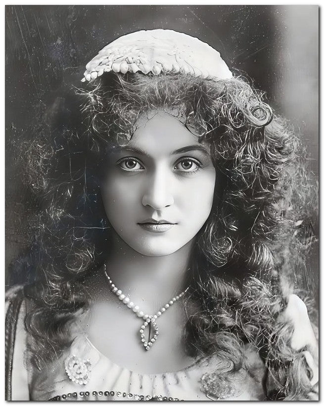 French Belle Epoque Fashion 1904 Dark Locks 8x10 Photo Print 23052501466