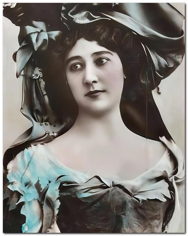 French Belle Epoque Fashion 1904 Scoop Neck 8x10 Photo Print 23052501472