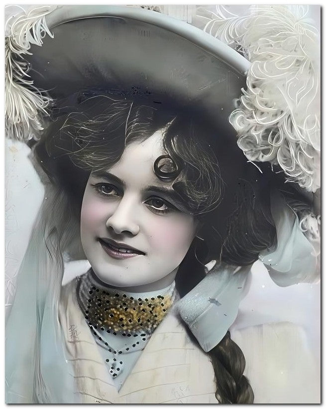French Belle Epoque Fashion 1904 Super Pretty 8x10 Photo Print 23052501476