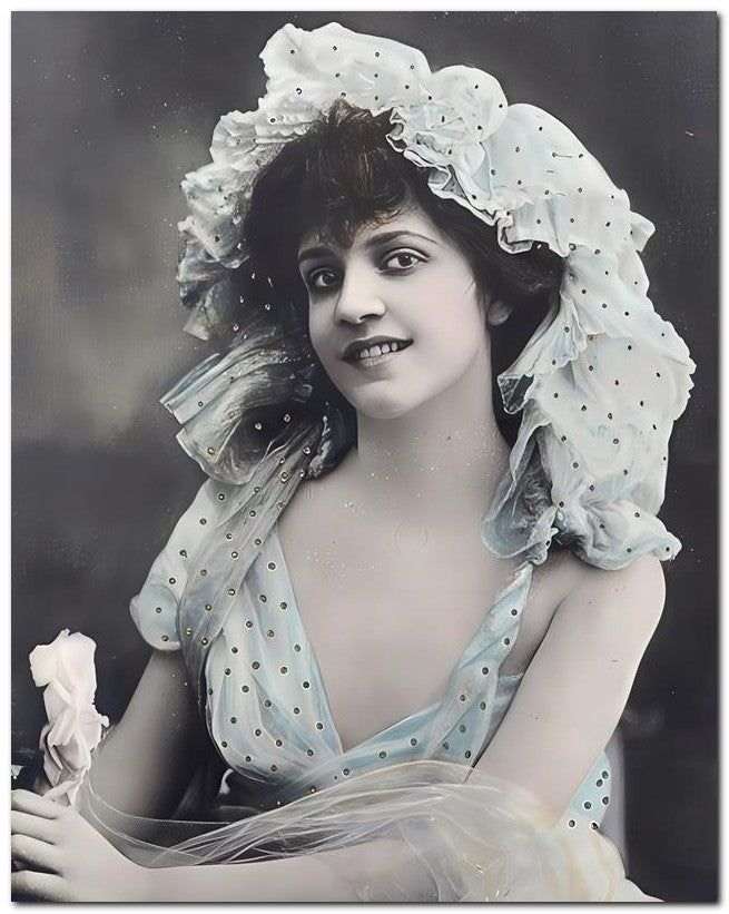 French Belle Epoque Fashion 1905 Alluring Lady 8x10 Photo Print 23052501480