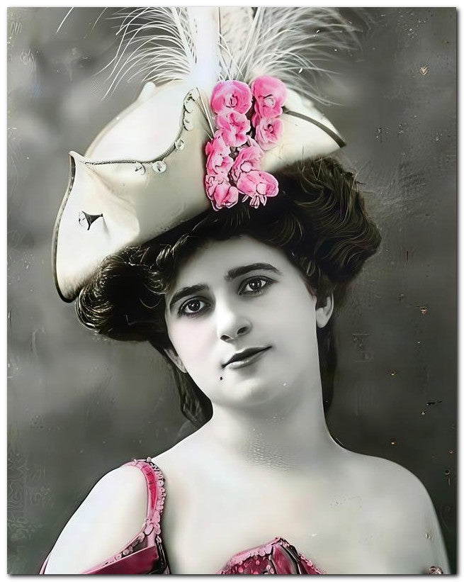 French Belle Epoque Fashion 1905 Beauty Mark 8x10 Photo Print 23052501485
