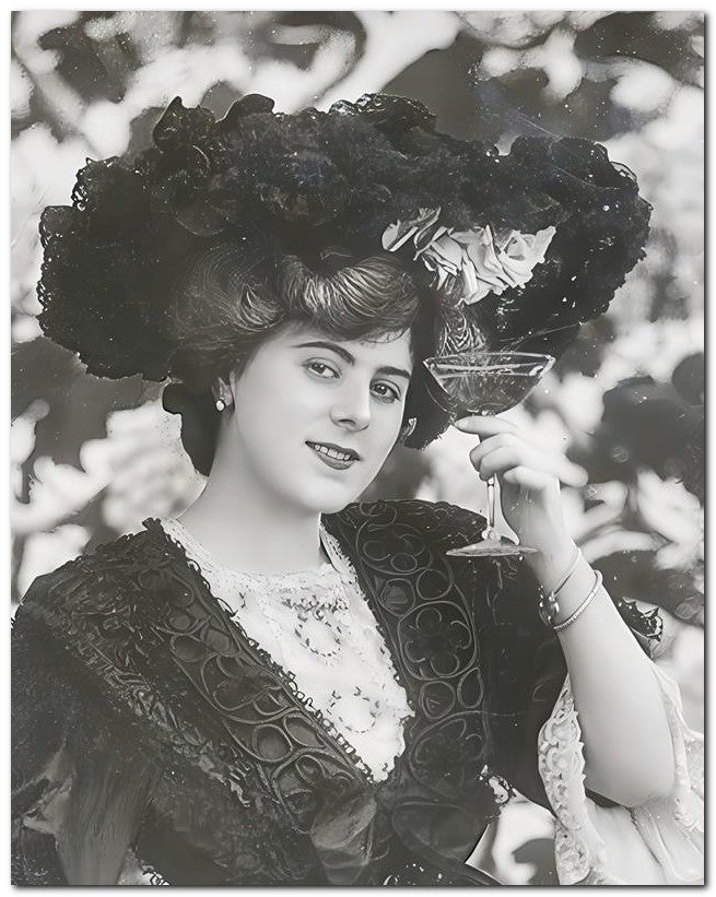 French Belle Epoque Fashion 1905 Drink Wine 8x10 Photo Print 23052501518