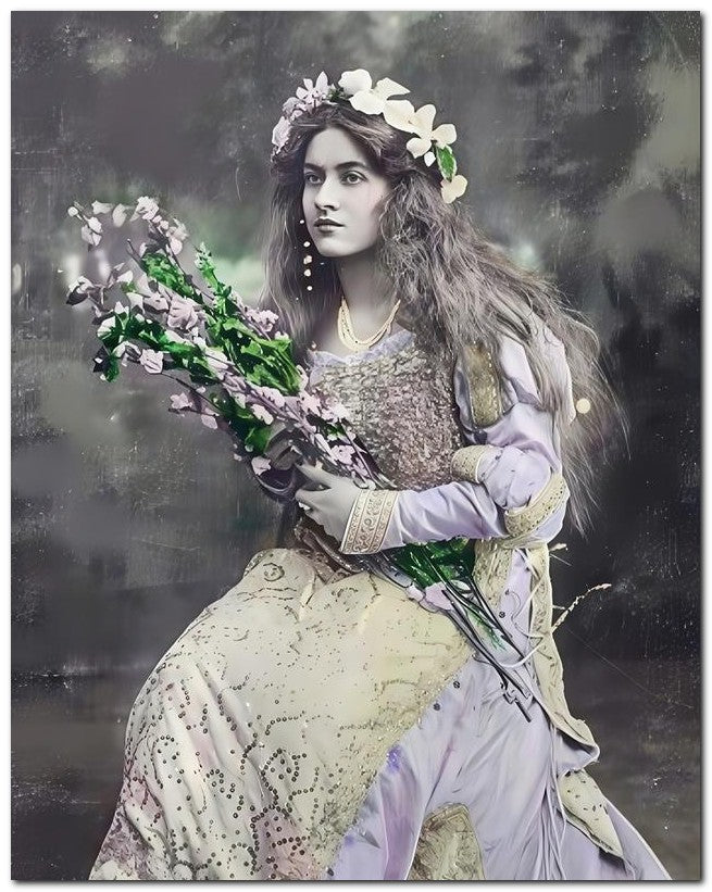 French Belle Epoque Fashion 1905 Long Stems 8x10 Photo Print 23052501541