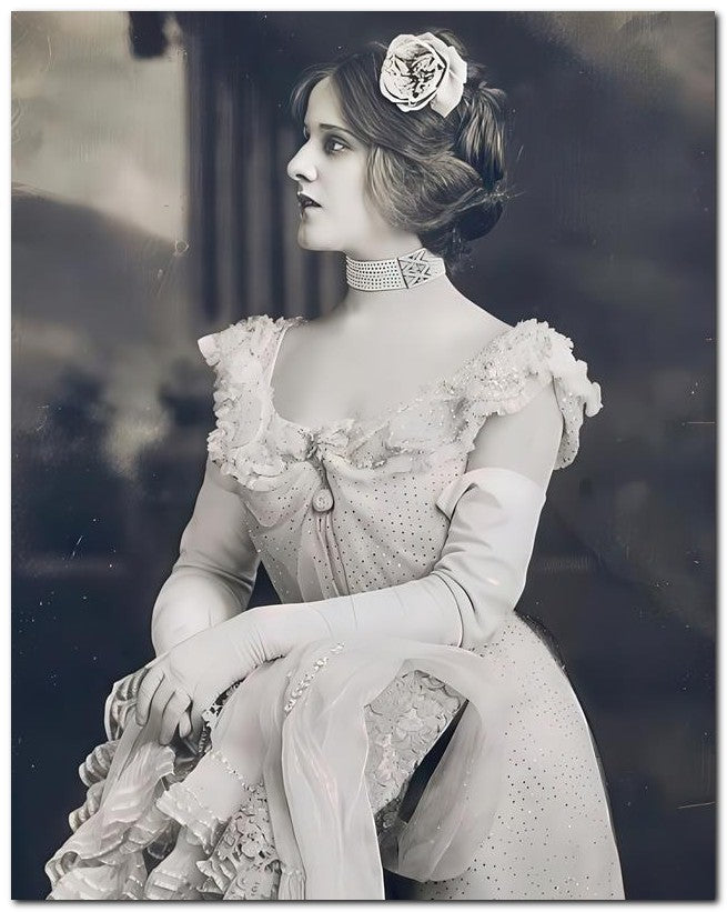 French Belle Epoque Fashion 1905 Posture 8x10 Photo Print 23052501554