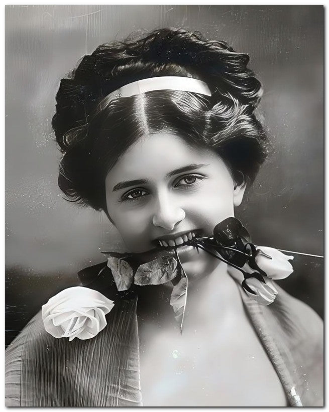 French Belle Epoque Fashion 1905 Rose Mouth 8x10 Photo Print 23052501565