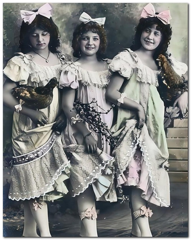 French Belle Epoque Fashion 1905 Show Ankles 8x10 Photo Print 23052501579