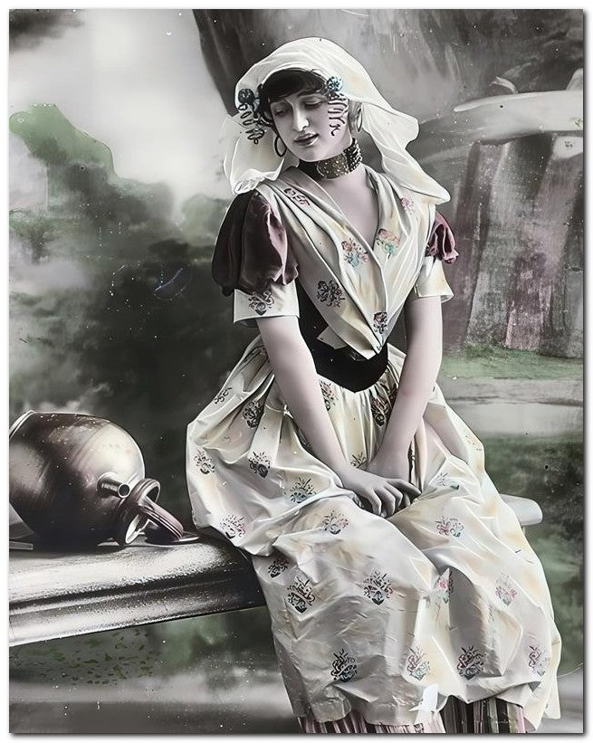 French Belle Epoque Fashion 1905 Sitting Jug 8x10 Photo Print 23052501584