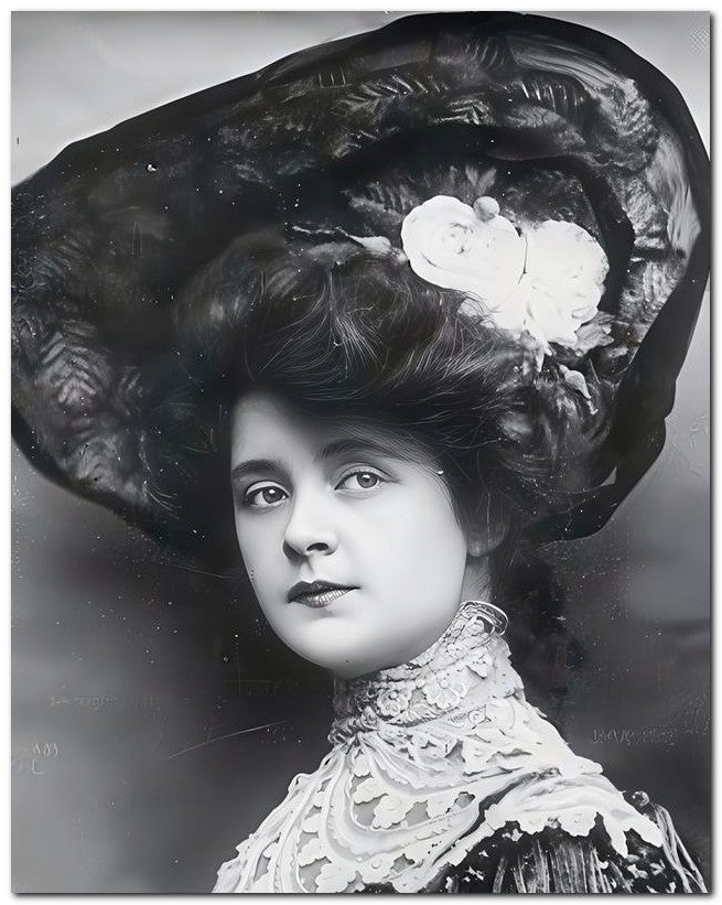 French Belle Epoque Fashion 1905 Tight Lipped 8x10 Photo Print 23052501596