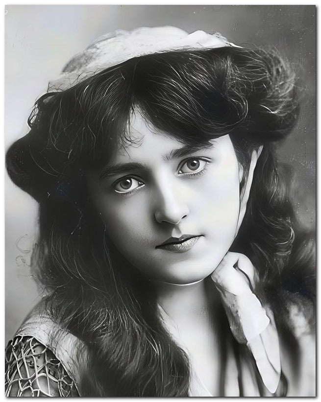 French Belle Epoque Fashion 1907 Big Eyes 8x10 Photo Print 23052501647