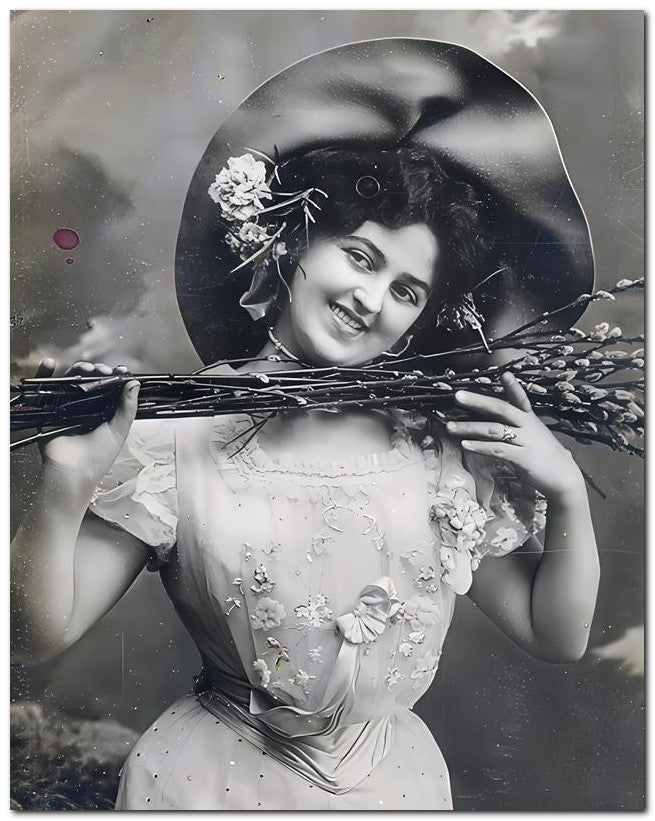 French Belle Epoque Fashion 1907 Farm Girl 8x10 Photo Print 23052501658
