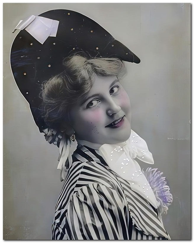 French Belle Epoque Fashion 1907 Napoleon Hat 8x10 Photo Print 23052501679