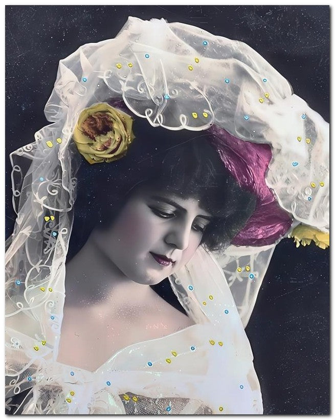 French Belle Epoque Fashion 1907 Scarf Hat 8x10 Photo Print 23052501691